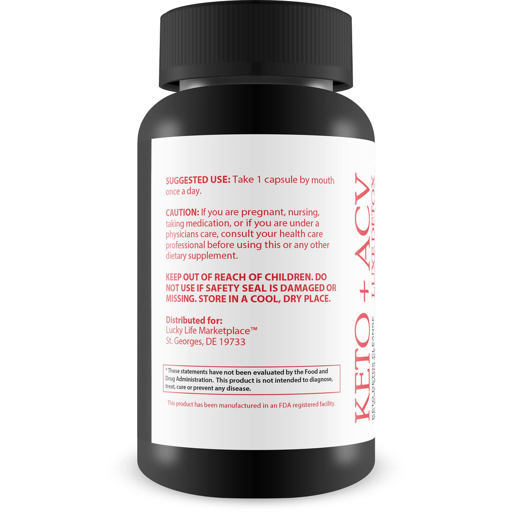 Generic Psyllium Keto Detox bottle label detail emphasizing natural ingredients.
