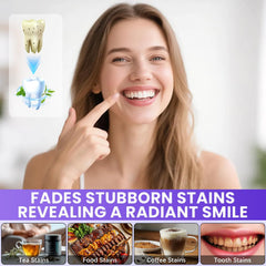 Brand label visible on Generic Purple Teeth Strips packaging