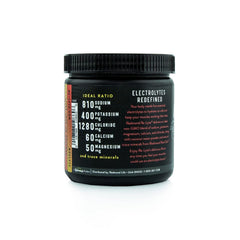 Close-up of Generic Re-lyte electrolyte powder highlighting flavor and texture