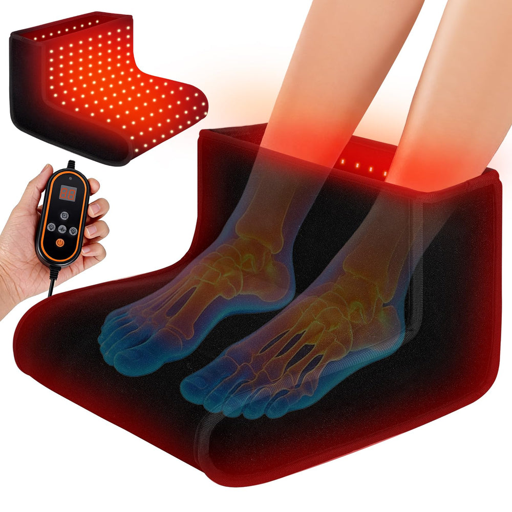Generic red light therapy for feet shows full coverage for tired feet benefits