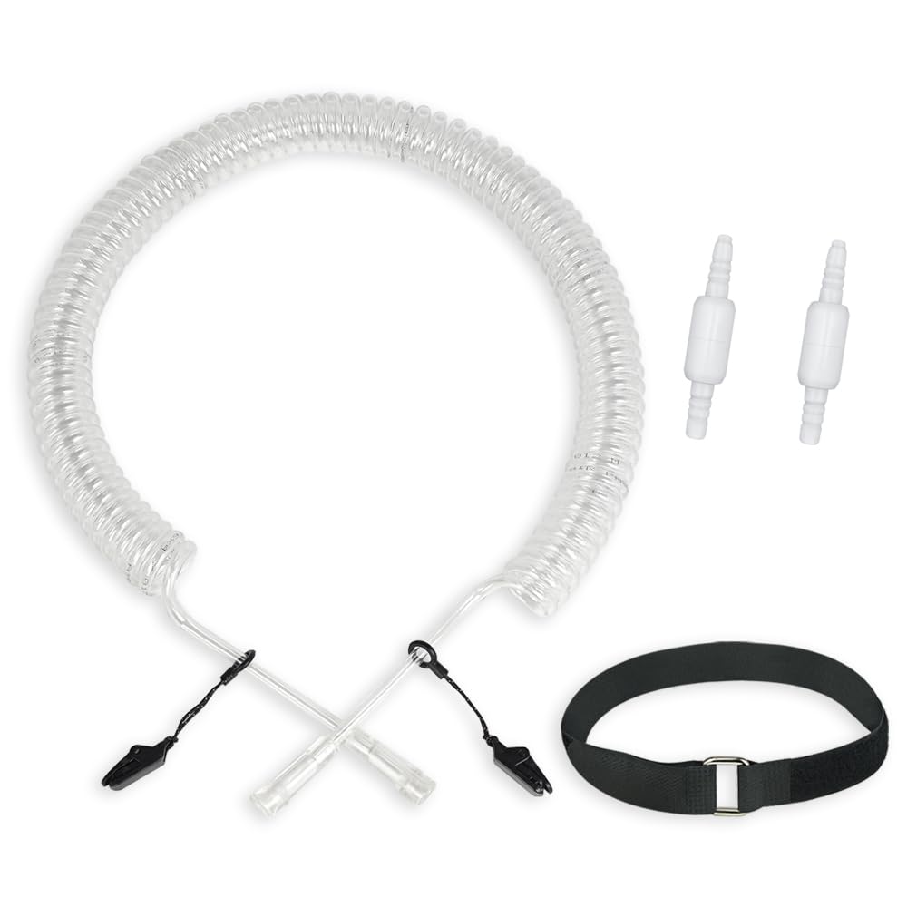 Generic retractable oxygen tubing reel with smooth retraction for tidy storage.