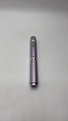 Generic reusable injection pen violet with cartridge, front view, compact and portable.