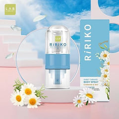 Ririko Sweet Caramel Body Mist cap closed, ideal for travel