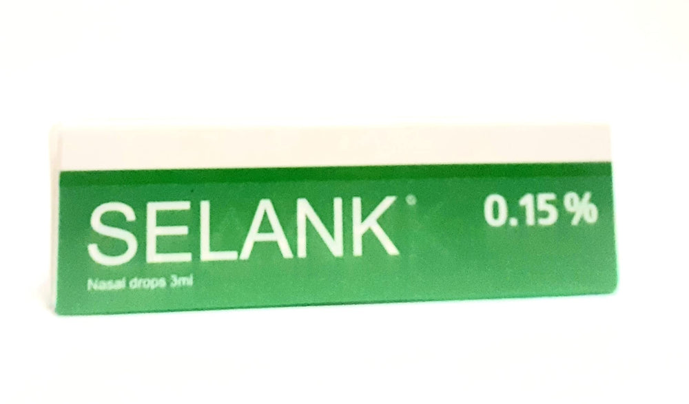 Generic Selank nasal drops dropper demonstrates precise dosing for convenient use.