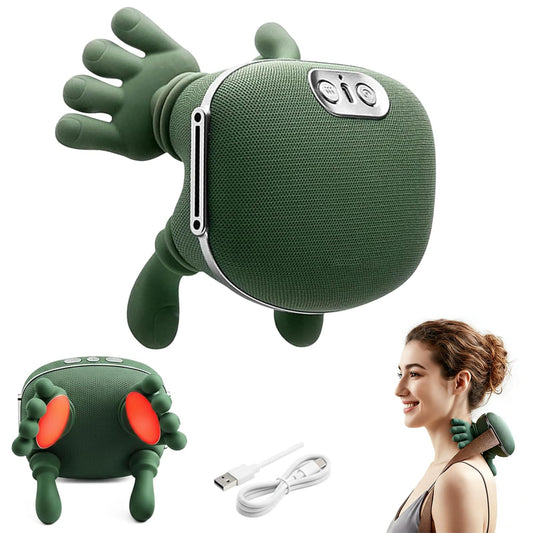 Generic shoulder-neck massager with 4D kneading in action for neck relief.
