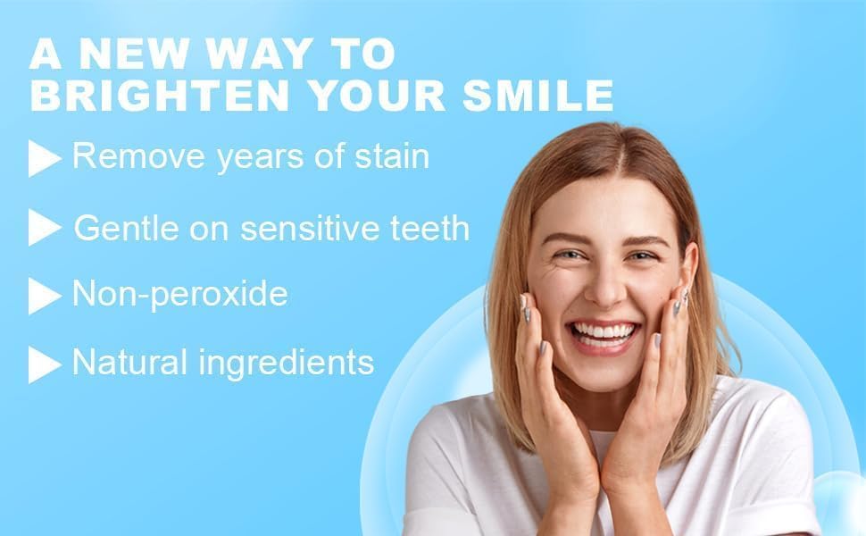 Generic Teeth Whitening Strips coconut oil action, gentle stain lifting.