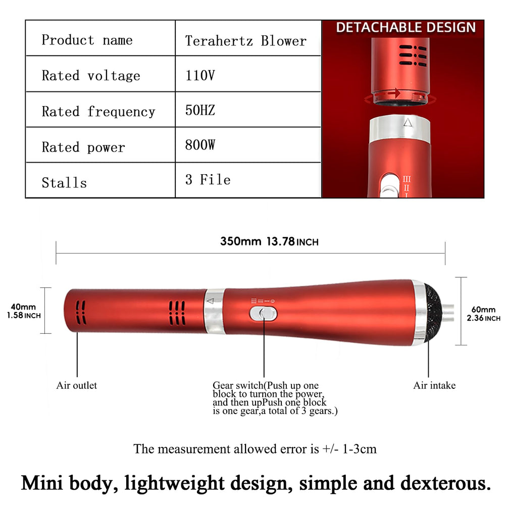 Generic Terahertz Wand in red complements wellness-focused lifestyle.