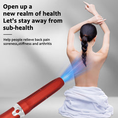 Generic Terahertz Wand delivers soothing warmth to tense shoulders after work.