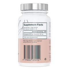 Generic Vitruvin COQ10 200mg capsule close-up suggesting energy support.