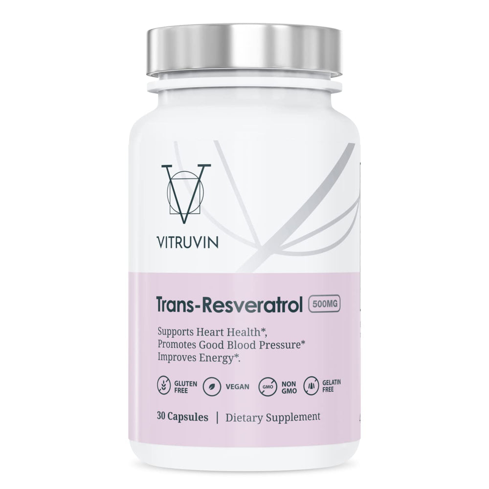Label on Generic Vitruvin packaging highlighting gluten-free and non-GMO features.