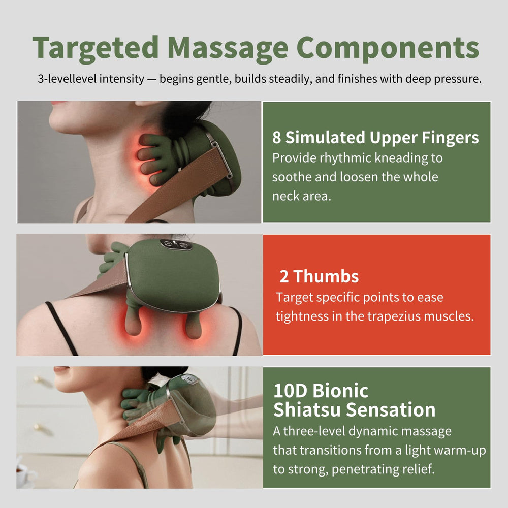 Genesandro massager with bionic technology close-up highlighting deep tissue feel.