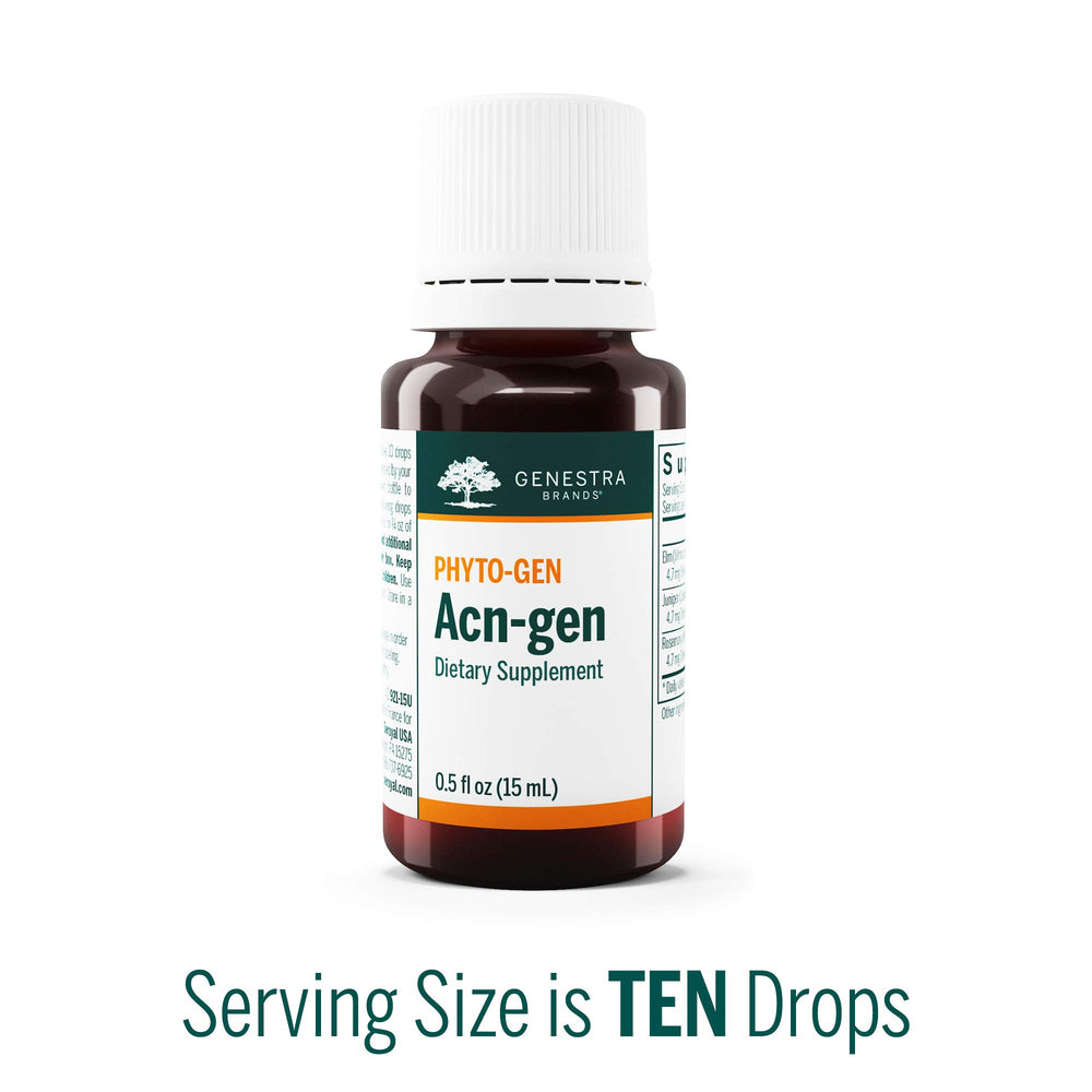 Acn-gen dropper dispense for convenient, precise dosing.