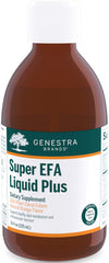 Genestra Super EFA Liquid Plus bottle front showing daily omega-3 and plant sterol support.