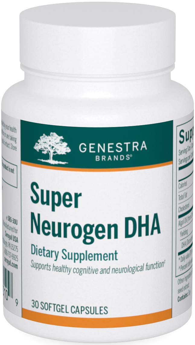 Genestra Super Neurogen DHA bottle for easy daily brain support.