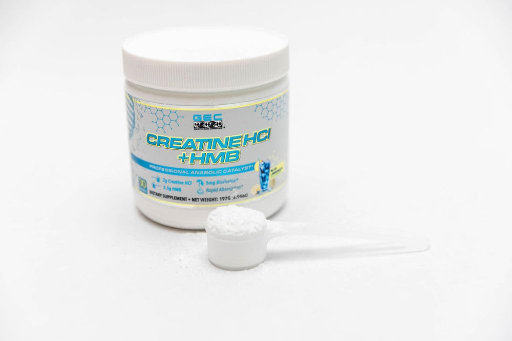 Genetic Edge Creatine HCl + HMB athlete workout demonstrates intense training session