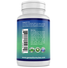 Genex Nicotinamide pills close-up with flush-free Niacin focus.