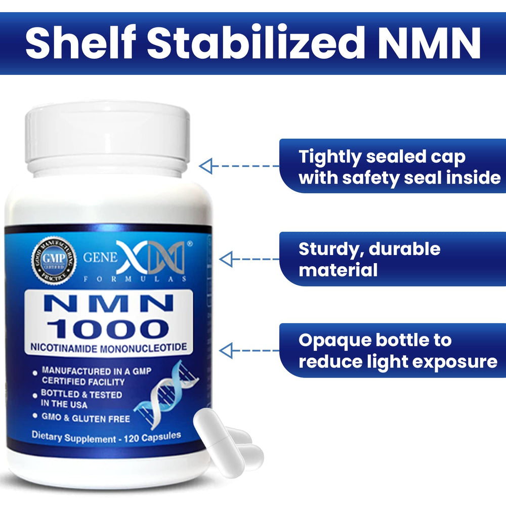 Genex Formulas NMN 1000mg COA documents confirm GMP and transparency.