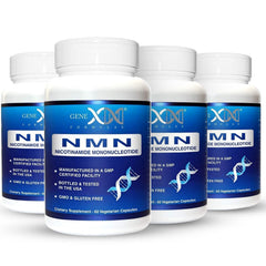 Genex Formulas NMN 250mg bottle front for daily supplementation