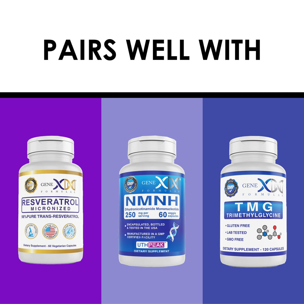 Genex Formulas NR serving-size panel notes 60 capsules per bottle.