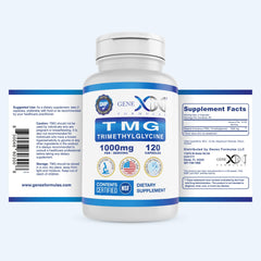 Genex Formulas TMG GMP facility badge signals rigorous production standards