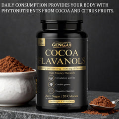 GENGGUI Unsweetened cacao powder jar ready for mixing.
