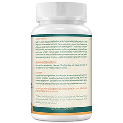 GENOBBELY trans-resveratrol pill highlighting bioavailability