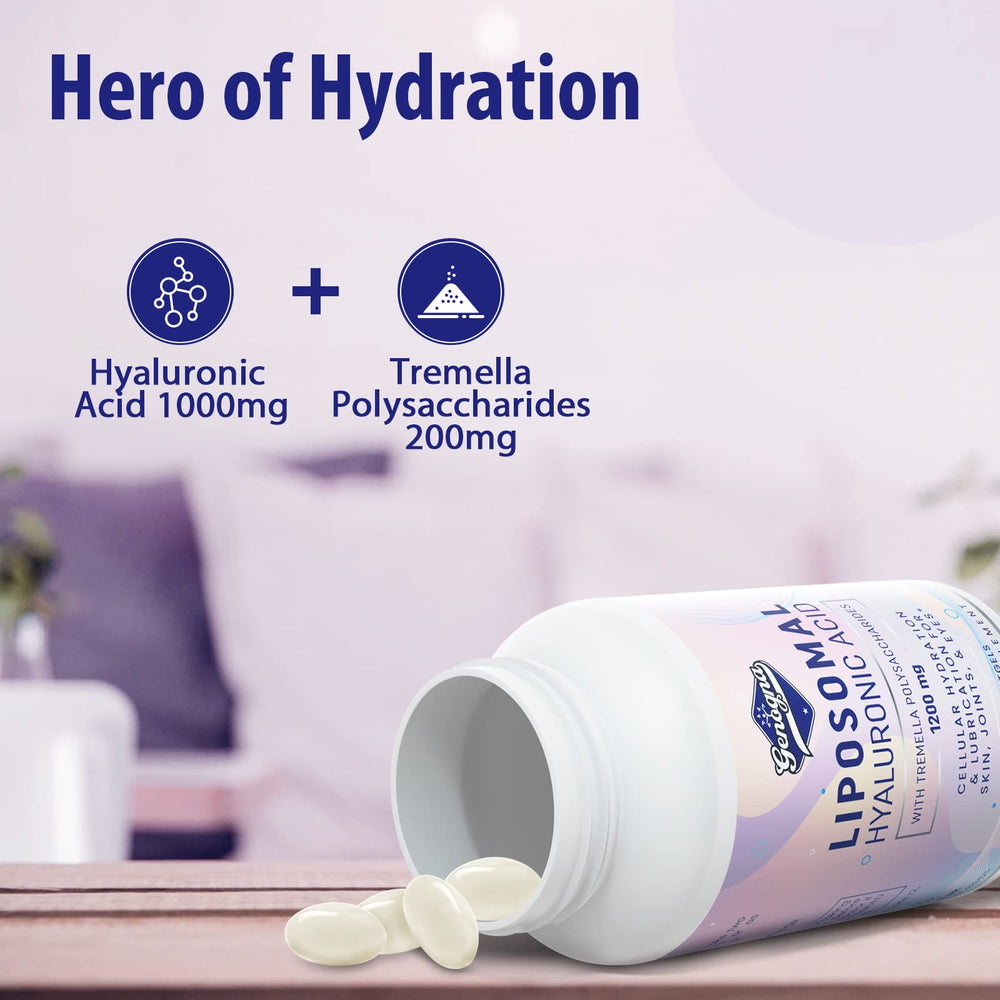 Genogna capsule closeup illustrates compact, easy-to-swallow format.