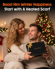 Genovega heated scarf used for snow sports offering core warmth.