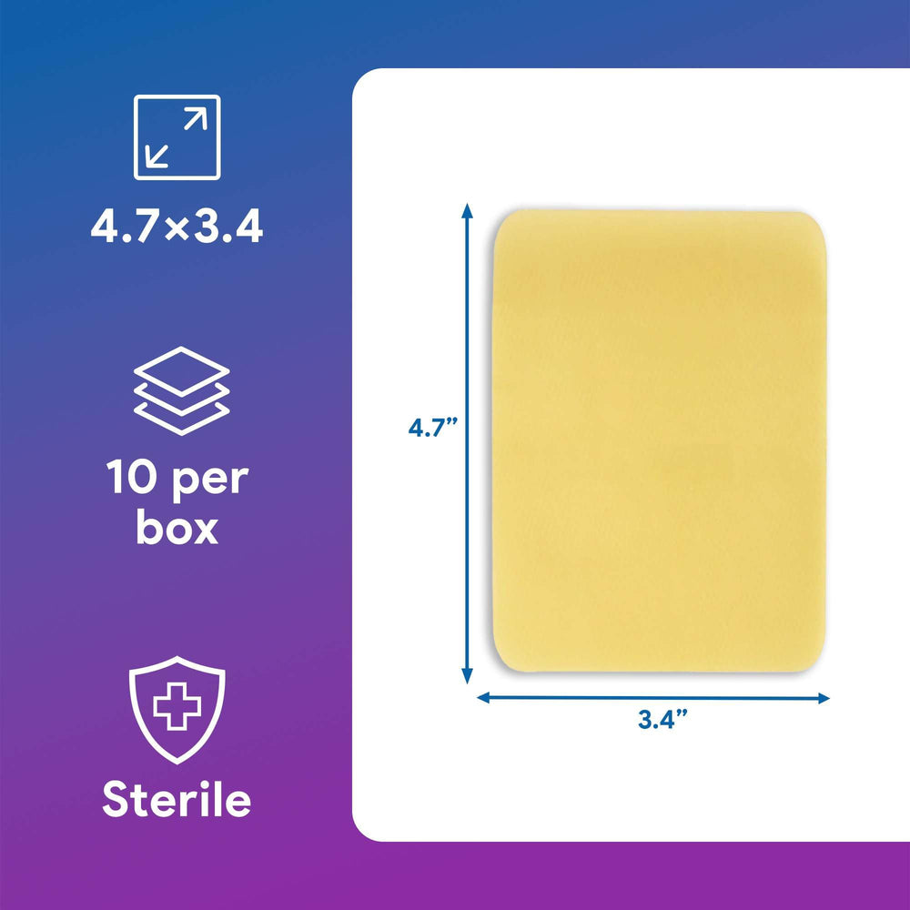 Gentell Select dressing label shows 30% medical grade honey for hydration.
