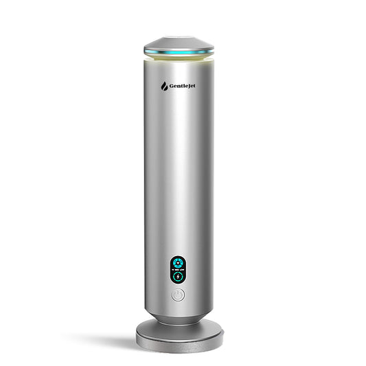GentleJet MajesticMist front aluminum body for durable, quiet diffusion in home or office