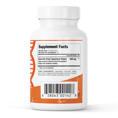 GenuinePurity Liposomal Quercetin capsules on a clean kitchen counter