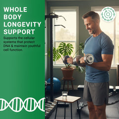 GenuinePurity Longevity+ Cycloastragenol component showcases plant-derived longevity support.