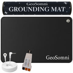 GeoSomni grounding mat under desk promoting calm focus