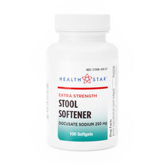 Geri Care Docusate 250 mg softgel bottle designed for gentle daily use.