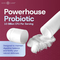 GeriCare S. Boulardii capsules inside blister show portability.