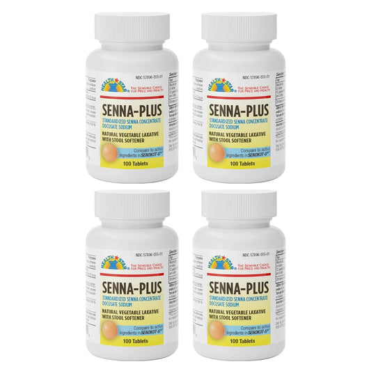 GeriCare Senna Plus bottle front showing the packaging for gentle constipation relief