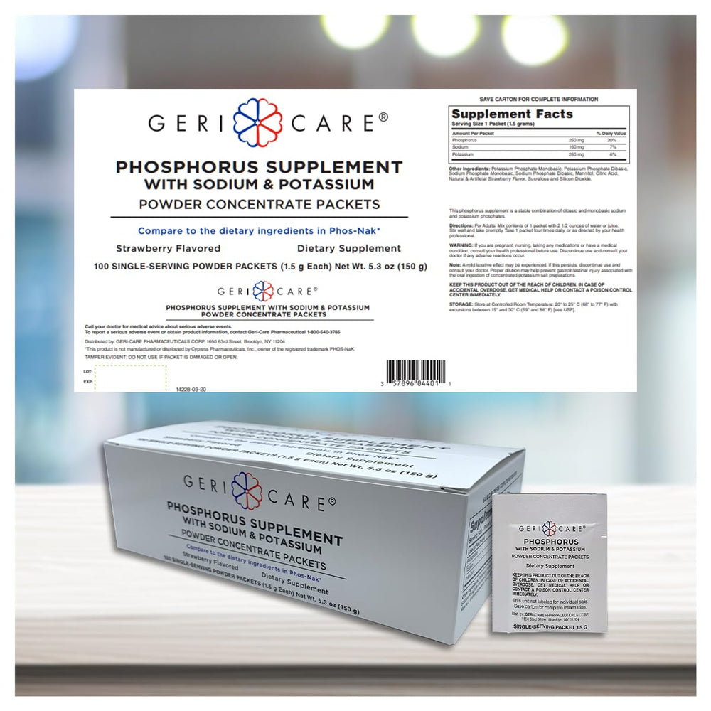 GeriCare electrolyte minerals: sodium and potassium in sachets