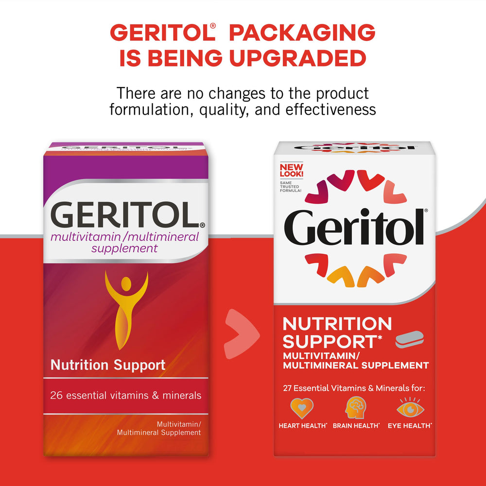 Geritol 3-pack display emphasizes value for ongoing daily vitamin use