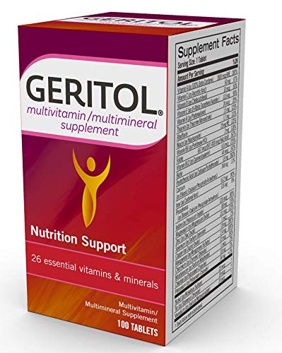 Two-bottle Geritol packaging spotlighting value and convenience