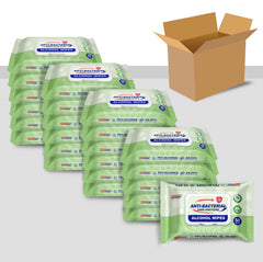 Germisept advanced 75% alcohol wipes for quick hand sanitizing on the go.