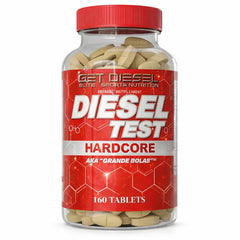 GET DIESEL NUTRITION Diesel Test Hardcore bottle for post-cycle support.