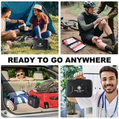 Gevoke first aid kit with comprehensive supplies in a compact package
