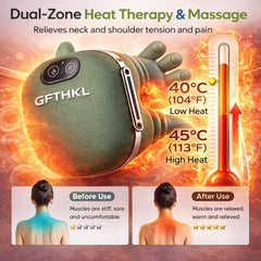 GFTHKL ergonomic 4D shiatsu focuses on neck and shoulder tension