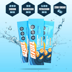 G Fuel Electrolytes Orange Oasis scoop mixing precise daily hydration.