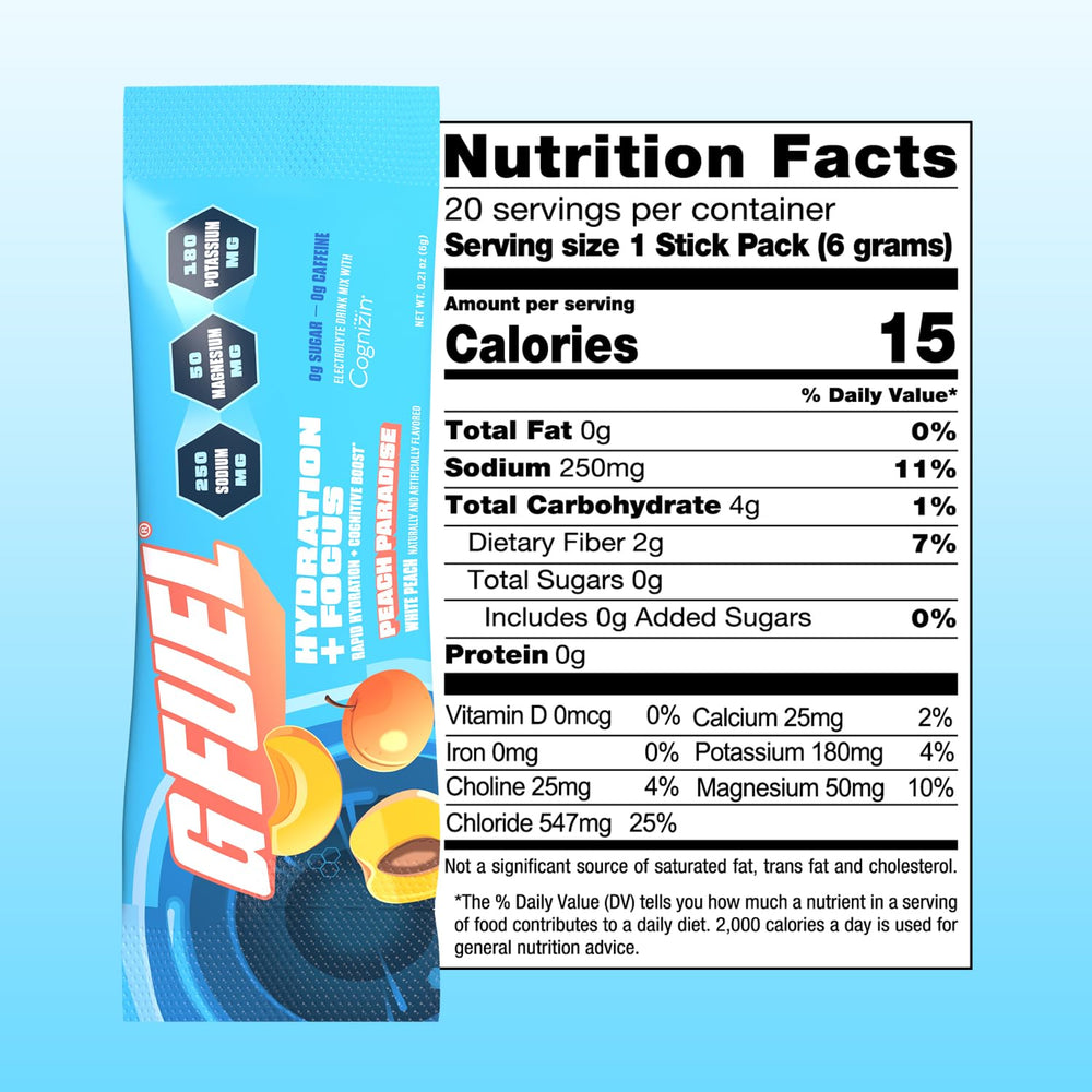 G Fuel Electrolytes Peach lifestyle scene for active use.