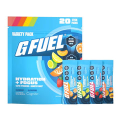 G Fuel electrolytes powder lemon pour for quick hydration and focus during workouts