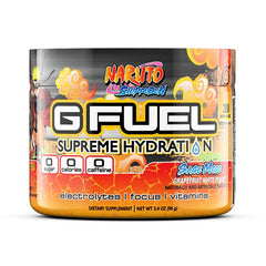G Fuel Naruto Sage Supreme flavor close-up with grapefruit and white peach notes