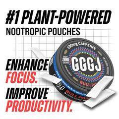 GGGJ Bull Power pouches on display for discreet energy