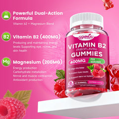 GGMMUU B2 Gummies kid-friendly design with raspberry flavor for daily use
