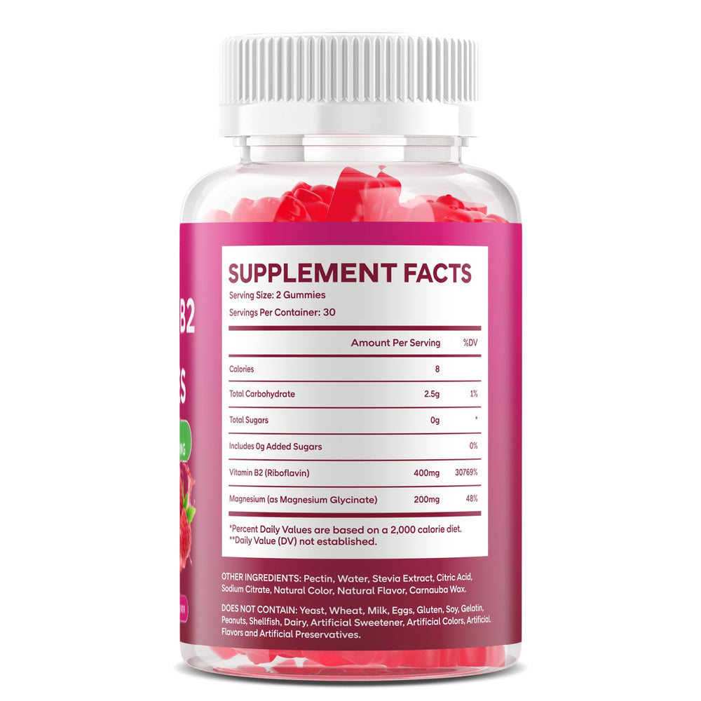 GGMMUU B2 Gummies natural raspberry flavor enhances everyday habit